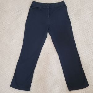 Vintage Women's Navy Blue Chino Haggar Pants